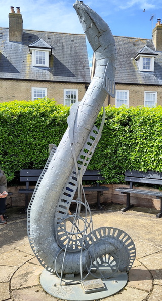 Eel sculpture