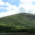 Mountain over the water