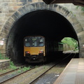 Train in tunnel