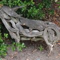 Wooden animal sculpture