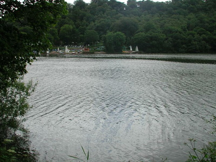 Across lake