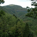 Valley beneath hill