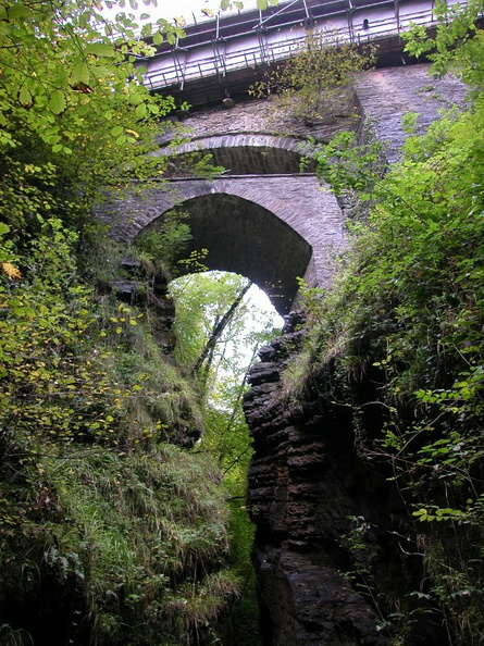 Bridges over gorge