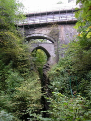 Bridges over gorge