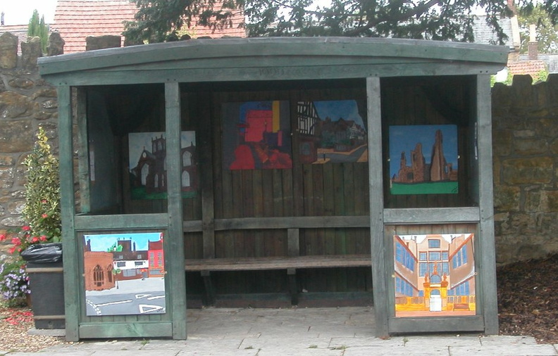 Ornamental bus stop