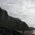 Cliffs over beach