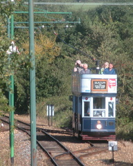 Passing another tram