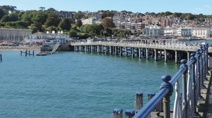 Back along the pier