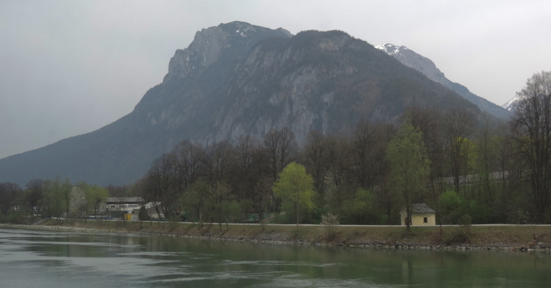 Mountain above river