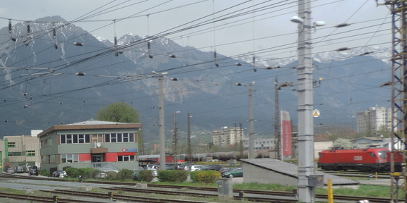 Mountains over the sidings