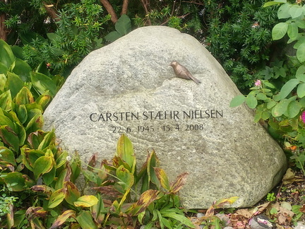 Bird on headstone