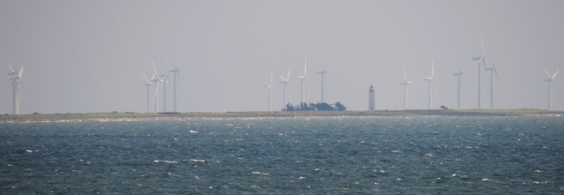 Lighthouse and turbines