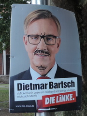 Defaced politician