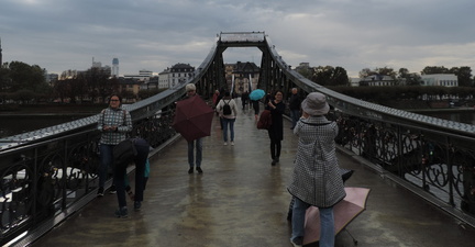 Along the bridge