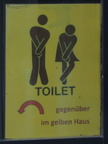 Toilet sign