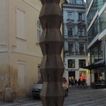 Cubist lamp-post