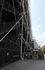 Side of Pompidou Centre