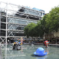 Fountains in front of Pompidou Centre