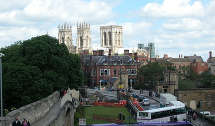 Minster over wall