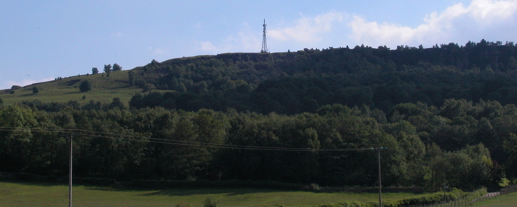 Hill with mast