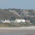 Village and cliffs