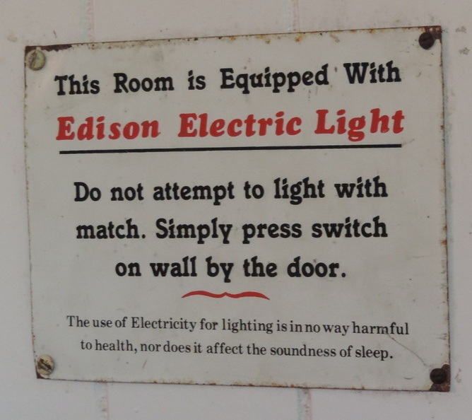 Electric light warning