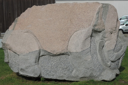Elephant in stone