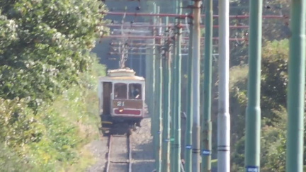 Approaching tram