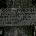 Goat warning