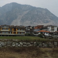 Village and mountains