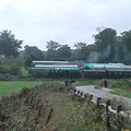 Train leaving Bodiam