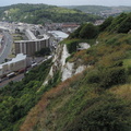 Cliffs above the town