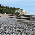 Along the beach