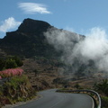 Road below the clouds