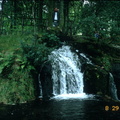 My parents above a waterfall