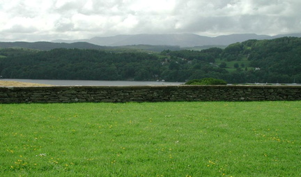 Wall and lake