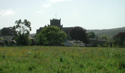 Priory and fields