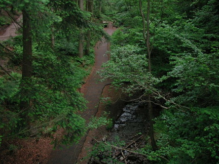 Stream and path from bridge