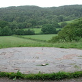 Circle with landscape