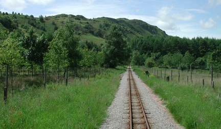 Track and hill
