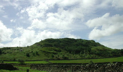 Hill with mast