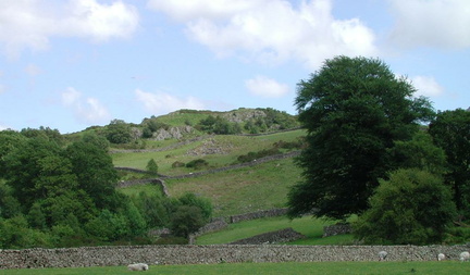 Hill over walls