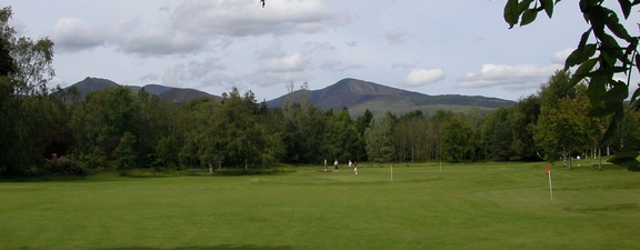 Golf course and Mountains