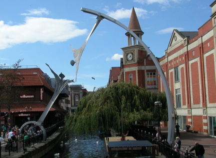 River beneath Sculpture