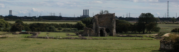 Ruin with chimneys