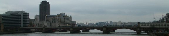 Upstream from Millennium Bridge