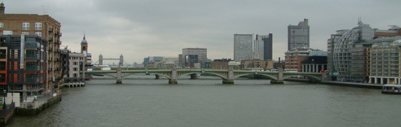 Downstream from Millennium Bridge
