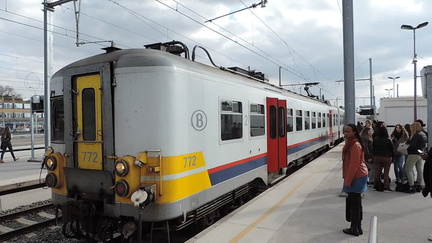 Train leaving