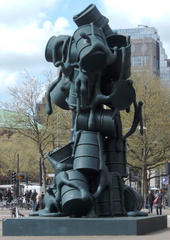 Oil barrel sculpture