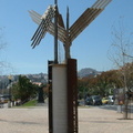 Sculpture with wings